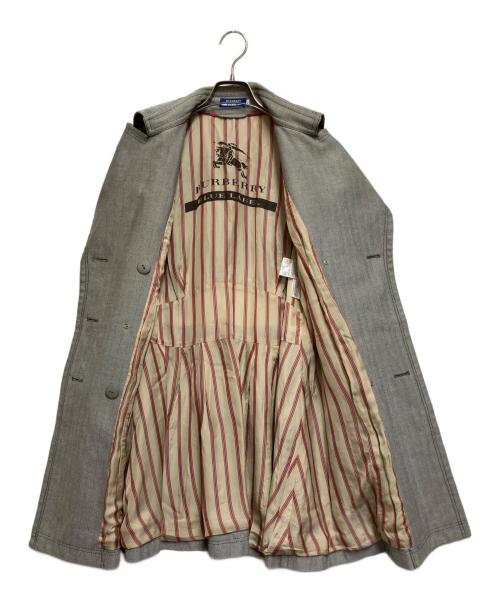 BURBERRY BLUE LABEL（バーバリー ブルー レーベル）BURBERRY BLUE LABEL (バーバリー ブルー レーベル) トレンチコート ライトグレー サイズ:38の古着・服飾アイテム