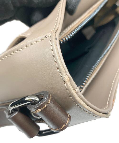 GENUINE LEATHER（ジェニュインレザー）GENUINE LEATHER (ジェニュインレザー) ショルダーバッグ グレーの古着・服飾アイテム