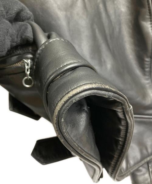 Schott（ショット）Schott (ショット) レザージャケット ブラック サイズ:38の古着・服飾アイテム