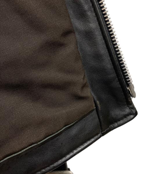Schott（ショット）Schott (ショット) レザージャケット ブラック サイズ:38の古着・服飾アイテム
