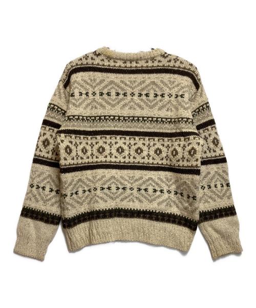 McGREGOR（マックレガー）McGREGOR (マックレガー) 厚手ニット アイボリー×ブラウン サイズ:SIZE Lの古着・服飾アイテム