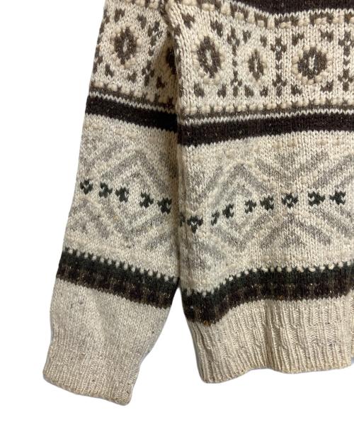 McGREGOR（マックレガー）McGREGOR (マックレガー) 厚手ニット アイボリー×ブラウン サイズ:SIZE Lの古着・服飾アイテム