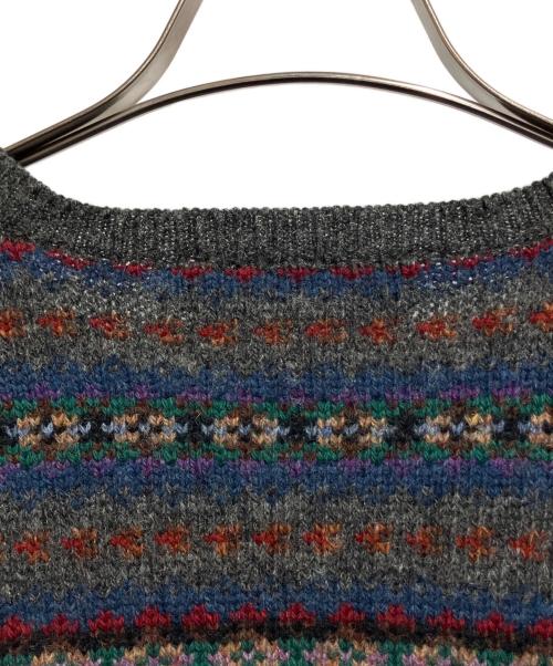 PolobyRalphLauren（ポロ・バイ・ラルフローレン）PolobyRalphLauren (ポロ・バイ・ラルフローレン) デザインニット マルチカラー サイズ:Mの古着・服飾アイテム