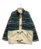 JTR RIVALジェイティーアール ライバル）の古着「フリースジャケット」｜アイボリー×グリーン