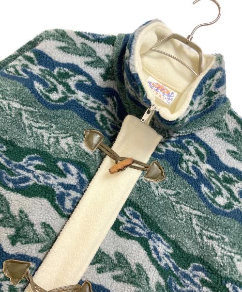 JTR RIVAL（ジェイティーアール ライバル）JTR RIVAL (ジェイティーアール ライバル) フリースジャケット アイボリー×グリーン サイズ:不明の古着・服飾アイテム