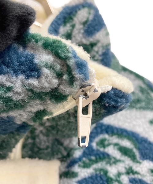 JTR RIVAL（ジェイティーアール ライバル）JTR RIVAL (ジェイティーアール ライバル) フリースジャケット アイボリー×グリーン サイズ:不明の古着・服飾アイテム