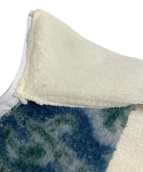 JTR RIVAL（ジェイティーアール ライバル）JTR RIVAL (ジェイティーアール ライバル) フリースジャケット アイボリー×グリーン サイズ:不明の古着・服飾アイテム