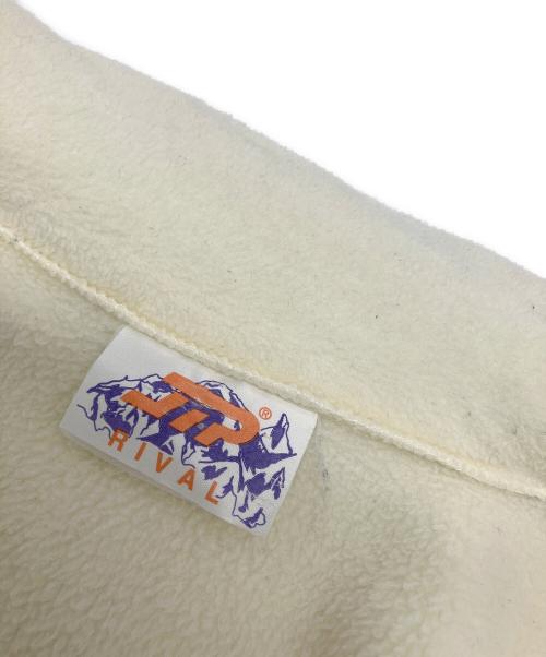 JTR RIVAL（ジェイティーアール ライバル）JTR RIVAL (ジェイティーアール ライバル) フリースジャケット アイボリー×グリーン サイズ:不明の古着・服飾アイテム