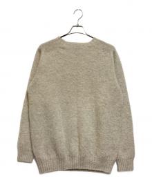 SHIPS（シップス）の古着「シャギー クルーネック ニット」｜ベージュ