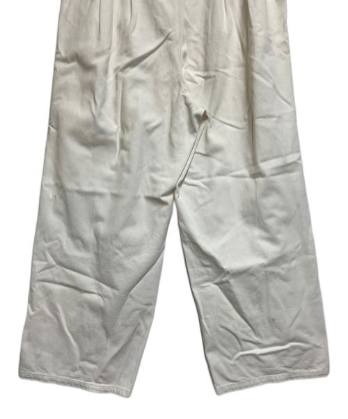 IENA（イエナ）IENA (イエナ) ベルテッドタックパンツ ホワイト サイズ:SIZE Mの古着・服飾アイテム