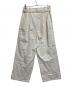 IENA (イエナ) ベルテッドタックパンツ ホワイト サイズ:SIZE M：3000円