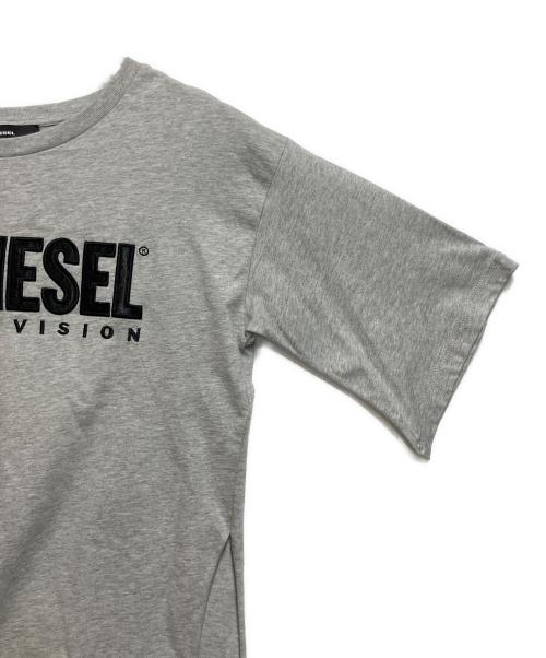 DIESEL（ディーゼル）DIESEL (ディーゼル) 半袖カットソー ライトグレー サイズ:SIZE XXSの古着・服飾アイテム