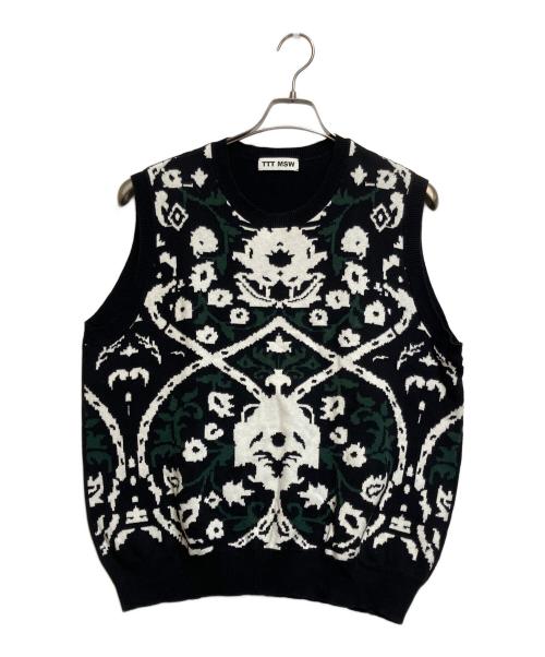 TTT MSW（ティー）TTT MSW (ティー) ニットベスト ブラック サイズ:SIZE Mの古着・服飾アイテム