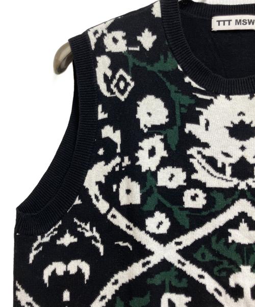 TTT MSW（ティー）TTT MSW (ティー) ニットベスト ブラック サイズ:SIZE Mの古着・服飾アイテム