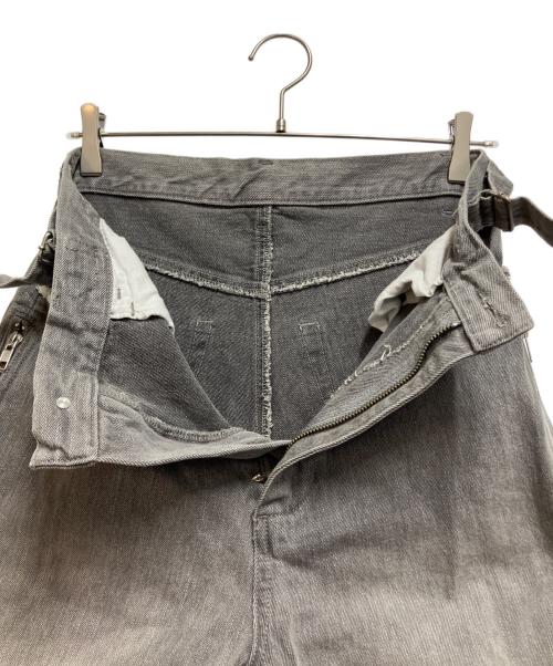 GRANCY（グランシー）grancy (グランシー) ZipDesign Buggy DenimPants（ジップデザイン バギーデニム パンツ） グレー サイズ:Mの古着・服飾アイテム