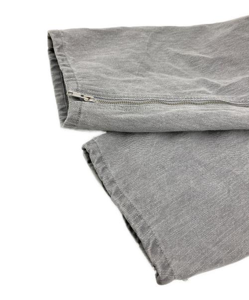 GRANCY（グランシー）grancy (グランシー) ZipDesign Buggy DenimPants（ジップデザイン バギーデニム パンツ） グレー サイズ:Mの古着・服飾アイテム