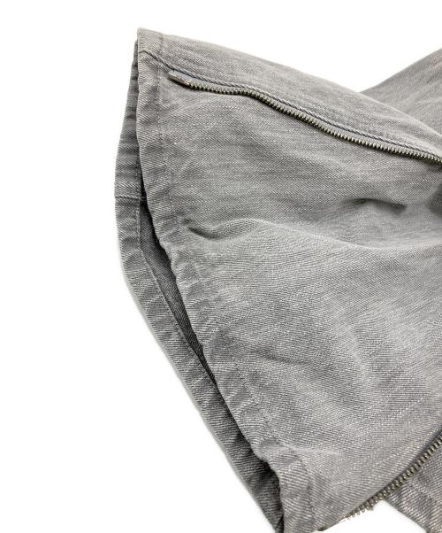 GRANCY（グランシー）grancy (グランシー) ZipDesign Buggy DenimPants（ジップデザイン バギーデニム パンツ） グレー サイズ:Mの古着・服飾アイテム