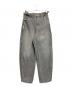 grancy（グランシー）の古着「ZipDesign Buggy DenimPants（ジップデザイン バギーデニム パンツ）」｜グレー