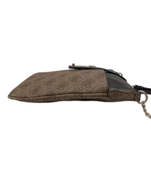 GUESS（ゲス）GUESS (ゲス) ショルダーバッグ ブラウン×ベージュの古着・服飾アイテム