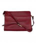 MARCO BIANCHINIマルコビアンキーニ）の古着「スクエアショルダーバッグ」｜レッド