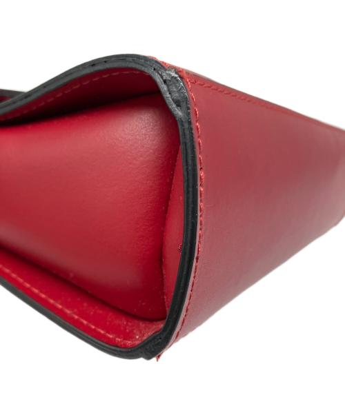 MARCO BIANCHINI（マルコビアンキーニ）MARCO BIANCHINI (マルコビアンキーニ) スクエアショルダーバッグ レッドの古着・服飾アイテム