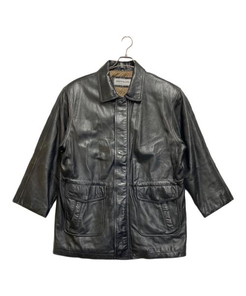 Robertomassini（ロベルトマッシーニ）Robertomassini (ロベルトマッシーニ) レザーコート ブラック サイズ:SIZE LLの古着・服飾アイテム