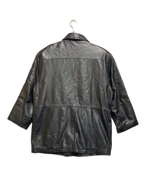 Robertomassini（ロベルトマッシーニ）Robertomassini (ロベルトマッシーニ) レザーコート ブラック サイズ:SIZE LLの古着・服飾アイテム