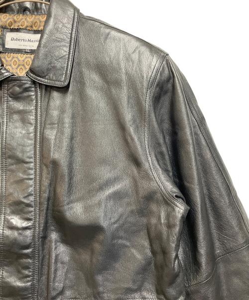 Robertomassini（ロベルトマッシーニ）Robertomassini (ロベルトマッシーニ) レザーコート ブラック サイズ:SIZE LLの古着・服飾アイテム