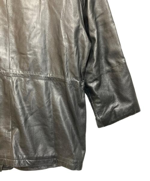 Robertomassini（ロベルトマッシーニ）Robertomassini (ロベルトマッシーニ) レザーコート ブラック サイズ:SIZE LLの古着・服飾アイテム