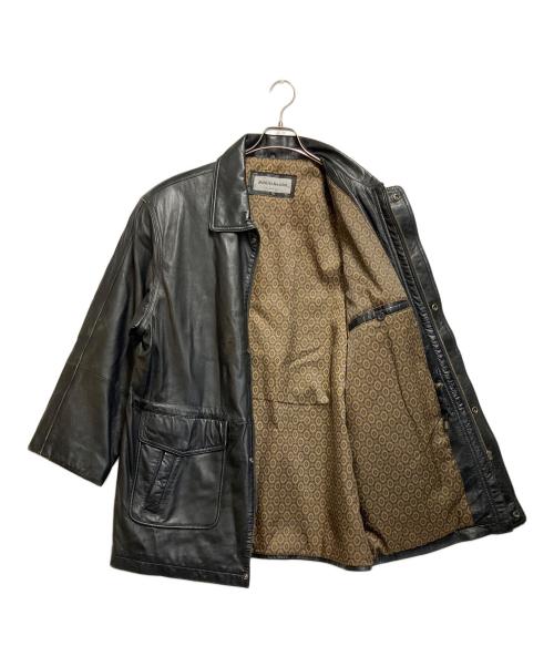 Robertomassini（ロベルトマッシーニ）Robertomassini (ロベルトマッシーニ) レザーコート ブラック サイズ:SIZE LLの古着・服飾アイテム