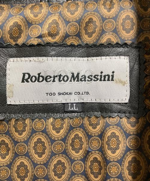 Robertomassini（ロベルトマッシーニ）Robertomassini (ロベルトマッシーニ) レザーコート ブラック サイズ:SIZE LLの古着・服飾アイテム