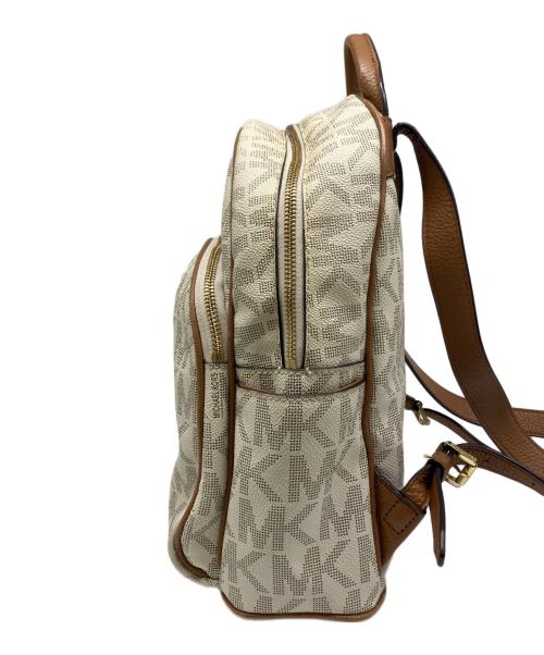 MICHAEL KORS（マイケル・コース）MICHAEL KORS (マイケル・コース) リュック アイボリー×ブラウンの古着・服飾アイテム