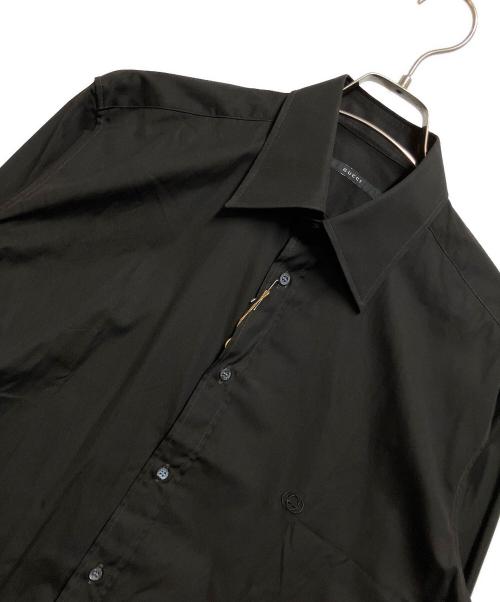GUCCI（グッチ）GUCCI (グッチ) ドレスシャツ ブラック サイズ:39/15 1/2の古着・服飾アイテム