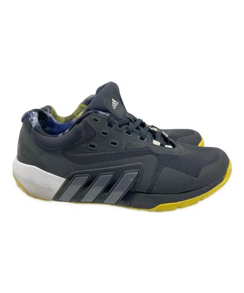 adidas（アディダス）adidas (アディダス) トレーニングシューズ ブラック×イエロー サイズ:US 7の古着・服飾アイテム