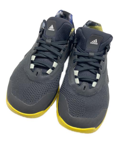 adidas（アディダス）adidas (アディダス) トレーニングシューズ ブラック×イエロー サイズ:US 7の古着・服飾アイテム