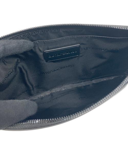EMPORIO ARMANI（エンポリオ アルマーニ）EMPORIO ARMANI (エンポリオアルマーニ) クラッチバッグ ブラックの古着・服飾アイテム