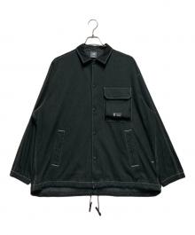 NEW BALANCE（ニューバランス）の古着「JERSEY DENIM JACKET（ジャージーデニムジャケット）」｜ブラック