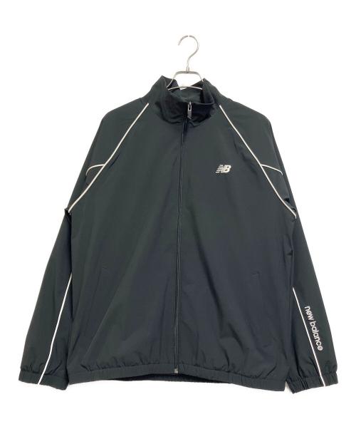 NEW BALANCE（ニューバランス）NEW BALANCE (ニューバランス) ウーブントラックジャケット ブラック×ホワイト サイズ:Lの古着・服飾アイテム