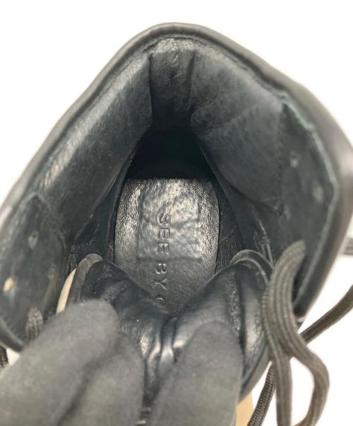 SEE BY CHLOE（シーバイクロエ）SEE BY CHLOE (シーバイクロエ) ショートブーツ ベージュ×ブラック サイズ:SIZE 37の古着・服飾アイテム