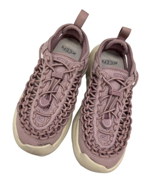 KEEN（キーン）KEEN (キーン) UNEEK WK（ユニーク ダブルケー） ピンク×ホワイト サイズ:US 5.5の古着・服飾アイテム