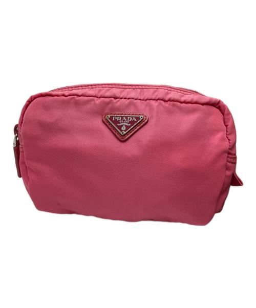 PRADA（プラダ）PRADA (プラダ) ハンドポーチ ピンクの古着・服飾アイテム