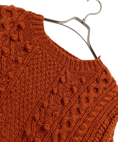 JOURNAL STANDARD relume（ジャーナルスタンダード レリューム）JOURNAL STANDARD relume (ジャーナルスタンダード レリューム) ケーブルニットセーター オレンジ サイズ:FREEの古着・服飾アイテム