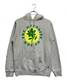 HUF（ハフ）の古着「PURPLE BUDDY OPPOSITE OF LOW P/O HOODIE」｜ライトグレー
