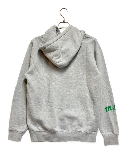 HUF（ハフ）HUF (ハフ) PURPLE BUDDY OPPOSITE OF LOW P/O HOODIE ライトグレー サイズ:Sの古着・服飾アイテム