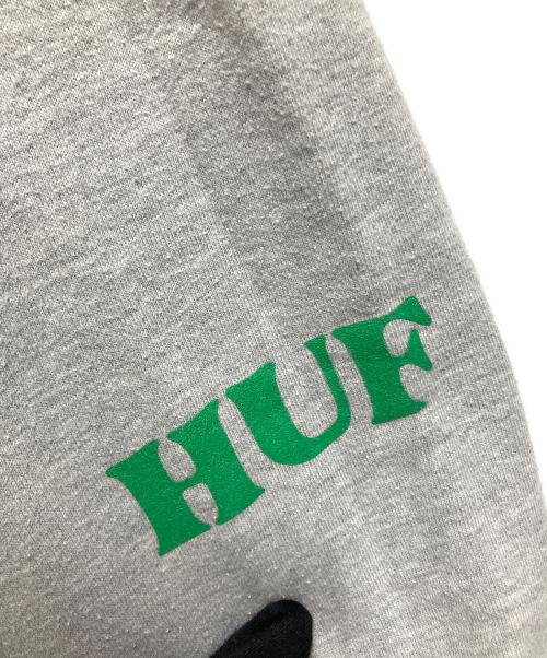 HUF（ハフ）HUF (ハフ) PURPLE BUDDY OPPOSITE OF LOW P/O HOODIE ライトグレー サイズ:Sの古着・服飾アイテム