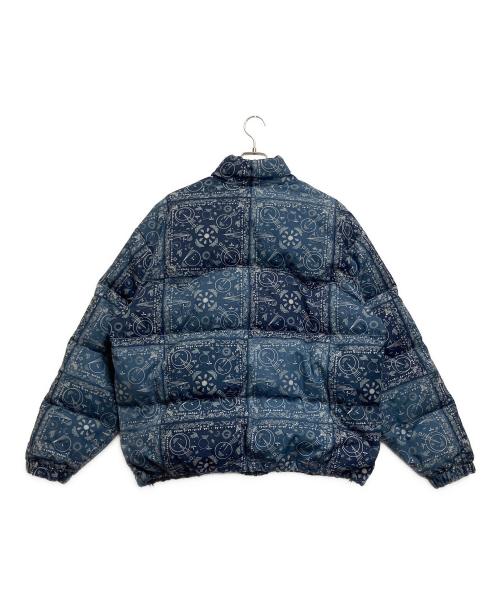 LEVI'S（リーバイス）LEVI'S (リーバイス) ダウンジャケット ブルー×ホワイト サイズ:Mの古着・服飾アイテム