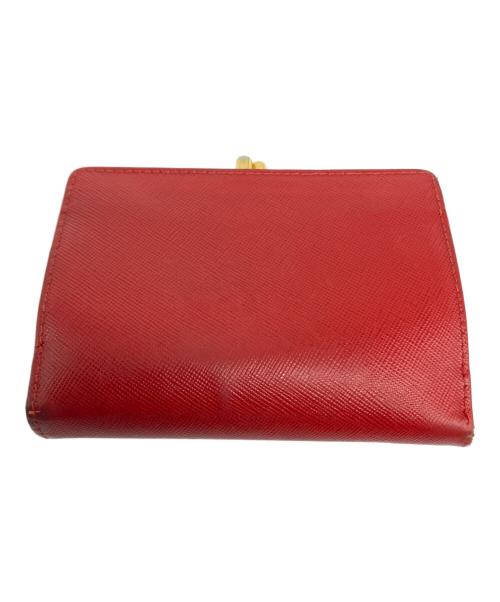 PRADA（プラダ）PRADA (プラダ) 3つ折り財布 レッドの古着・服飾アイテム