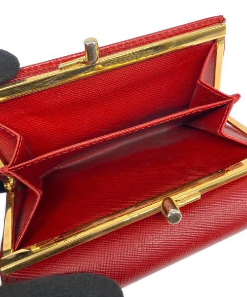 PRADA（プラダ）PRADA (プラダ) 3つ折り財布 レッドの古着・服飾アイテム