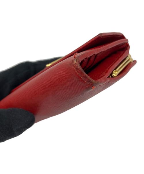 PRADA（プラダ）PRADA (プラダ) 3つ折り財布 レッドの古着・服飾アイテム