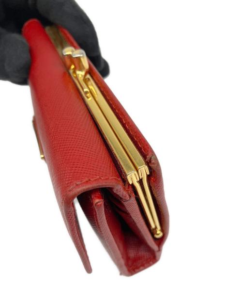 PRADA（プラダ）PRADA (プラダ) 3つ折り財布 レッドの古着・服飾アイテム